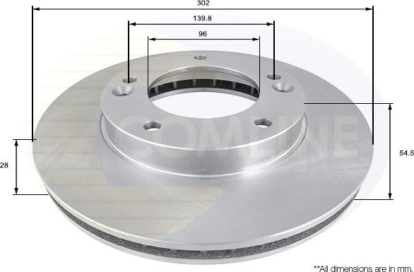 Comline ADC1051V - Bremžu diski www.autospares.lv