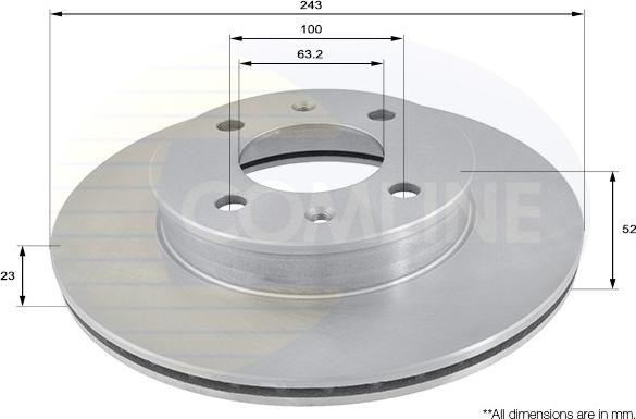 Comline ADC1032V - Bremžu diski autospares.lv