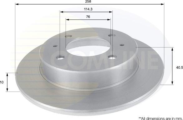 Comline ADC1020 - Bremžu diski www.autospares.lv