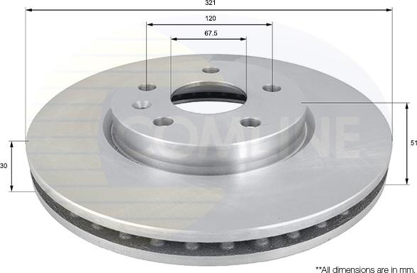 Comline ADC1142V - Bremžu diski www.autospares.lv