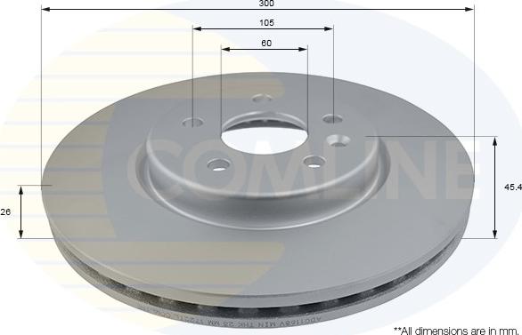 Comline ADC1168V - Bremžu diski autospares.lv