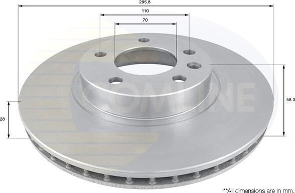 Comline ADC1118V - Bremžu diski www.autospares.lv