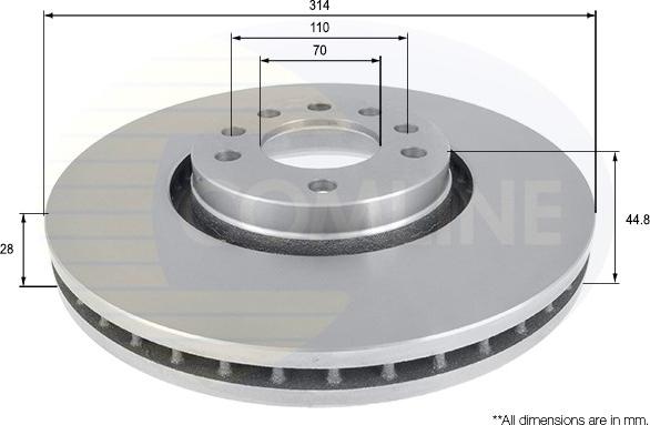 Comline ADC1135V - Bremžu diski www.autospares.lv