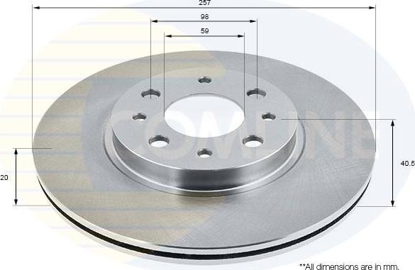 Comline ADC1803V - Bremžu diski autospares.lv