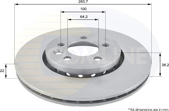 Comline ADC1318V - Bremžu diski autospares.lv