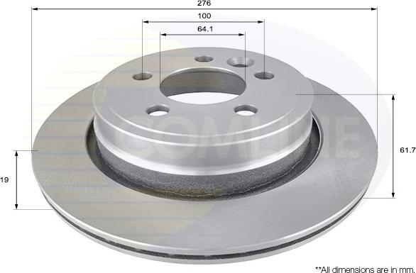 Comline ADC1337V - Bremžu diski autospares.lv