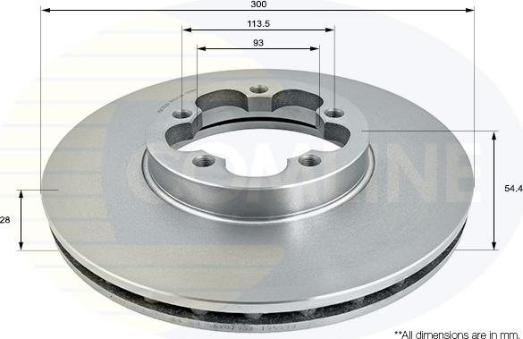 Comline ADC1259V - Bremžu diski www.autospares.lv