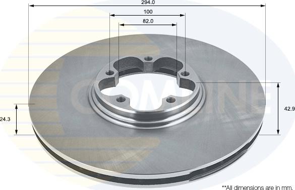 Comline ADC1213V - Bremžu diski www.autospares.lv