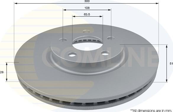 Comline ADC1288V - Brake Disc www.autospares.lv