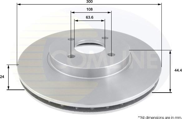 Comline ADC1220V - Bremžu diski www.autospares.lv