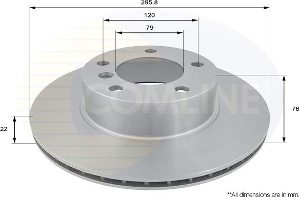 Comline ADC1705V - Bremžu diski www.autospares.lv