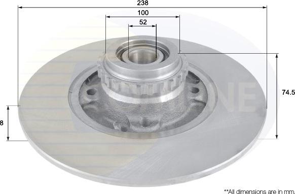 Comline ADC3004 - Bremžu diski www.autospares.lv