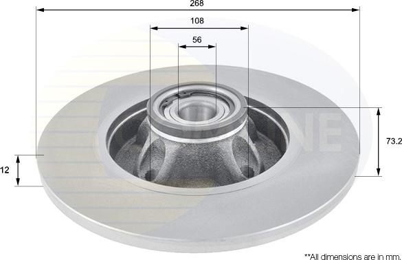 Comline ADC3011 - Bremžu diski www.autospares.lv