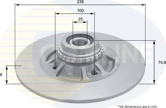 Comline ADC3026 - Bremžu diski autospares.lv