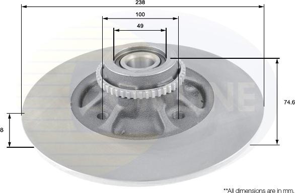 Comline ADC3023 - Bremžu diski autospares.lv