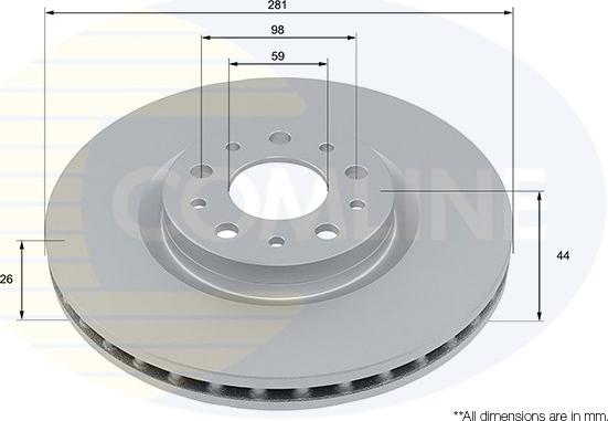 Comline ADC2974V - Bremžu diski autospares.lv