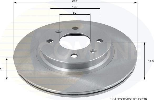 Comline ADC2402V - Bremžu diski www.autospares.lv