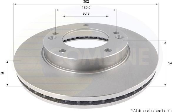 Comline ADC2418V - Bremžu diski www.autospares.lv