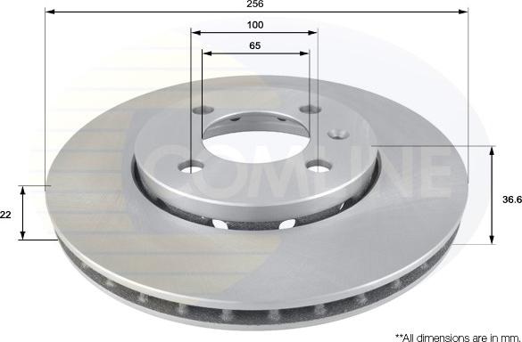 Comline ADC2600V - Brake Disc www.autospares.lv