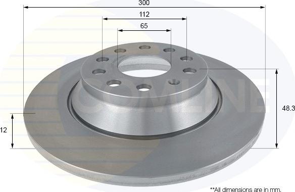 Comline ADC2613 - Bremžu diski www.autospares.lv