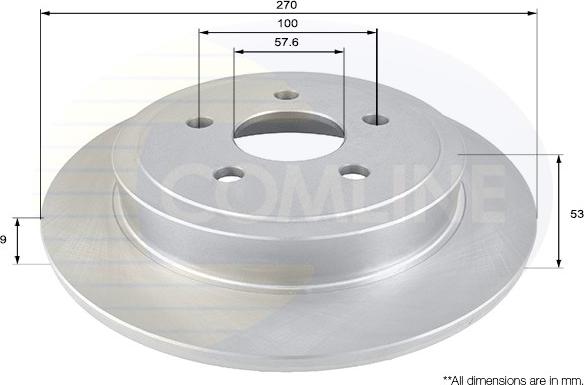 Comline ADC2308 - Bremžu diski www.autospares.lv