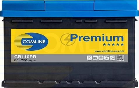 Comline CB110PR - Стартерная аккумуляторная батарея, АКБ www.autospares.lv