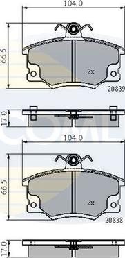 Comline CBP4137 - Brake Pad Set, disc brake www.autospares.lv