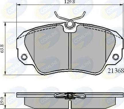 Comline CBP0493 - Brake Pad Set, disc brake www.autospares.lv