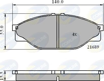 Comline CBP0440 - Brake Pad Set, disc brake www.autospares.lv