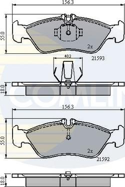 Comline CBP0478 - Brake Pad Set, disc brake www.autospares.lv