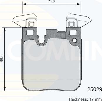 Comline CBP06108 - Bremžu uzliku kompl., Disku bremzes www.autospares.lv