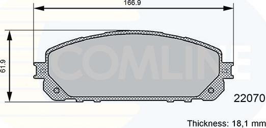 Comline CBP06113 - Bremžu uzliku kompl., Disku bremzes autospares.lv