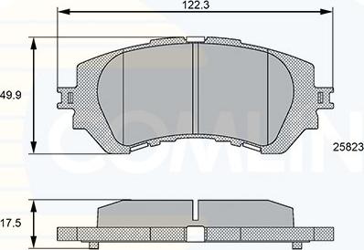 Comline CBP06112 - Bremžu uzliku kompl., Disku bremzes autospares.lv