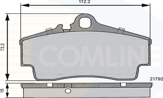 Comline CBP06130 - Тормозные колодки, дисковые, комплект www.autospares.lv