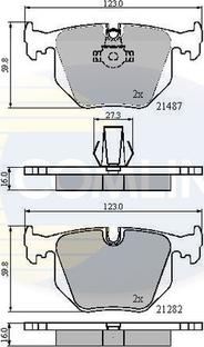 Comline CBP01547 - Brake Pad Set, disc brake www.autospares.lv