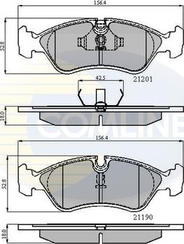 Comline CBP0150 - Bremžu uzliku kompl., Disku bremzes autospares.lv