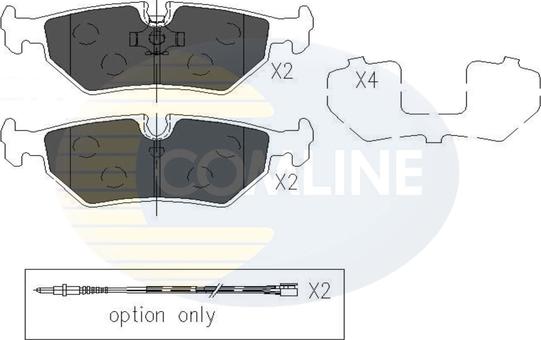 Comline CBP01527 - Bremžu uzliku kompl., Disku bremzes autospares.lv