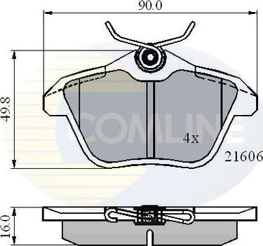 Comline CBP01095 - Тормозные колодки, дисковые, комплект www.autospares.lv