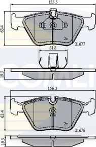 Comline CBP01010 - Bremžu uzliku kompl., Disku bremzes www.autospares.lv