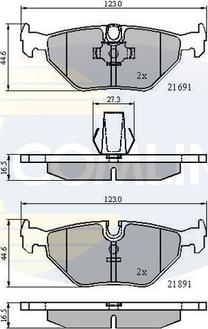 Comline CBP01011 - Brake Pad Set, disc brake www.autospares.lv