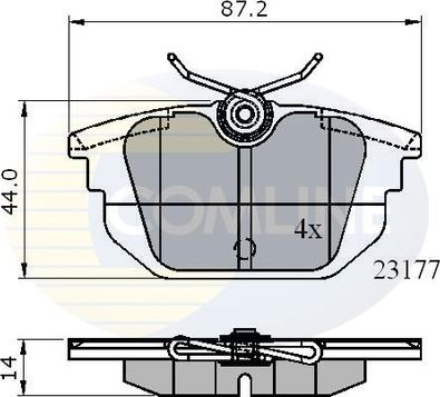 Comline CBP01012 - Bremžu uzliku kompl., Disku bremzes www.autospares.lv