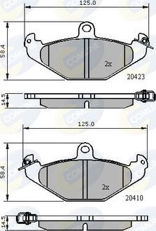 Comline CBP01081 - Bremžu uzliku kompl., Disku bremzes autospares.lv