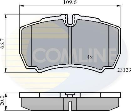 Comline CBP01034 - Brake Pad Set, disc brake www.autospares.lv