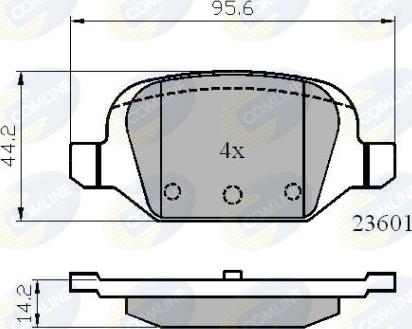 Comline CBP01026 - Bremžu uzliku kompl., Disku bremzes autospares.lv