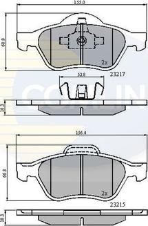 Comline CBP01115 - Bremžu uzliku kompl., Disku bremzes autospares.lv