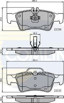 Comline CBP01118 - Bremžu uzliku kompl., Disku bremzes autospares.lv