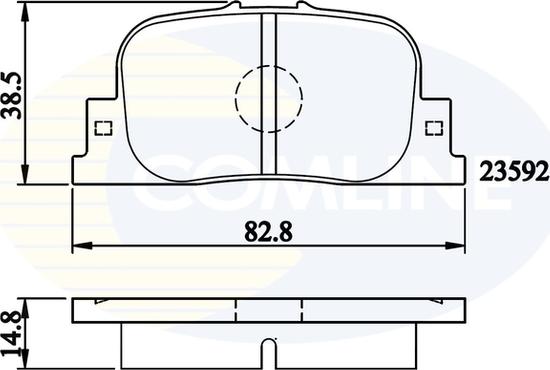 Comline CBP01172 - Bremžu uzliku kompl., Disku bremzes autospares.lv