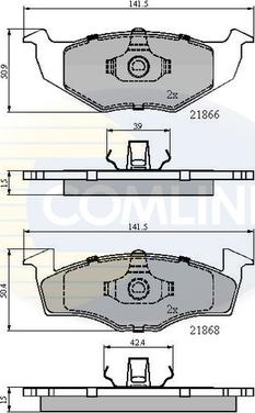 Comline CBP0180 - Тормозные колодки, дисковые, комплект www.autospares.lv