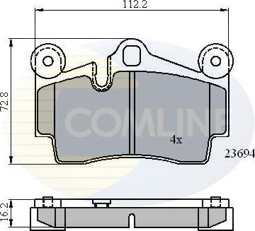 Comline CBP01316 - Bremžu uzliku kompl., Disku bremzes autospares.lv