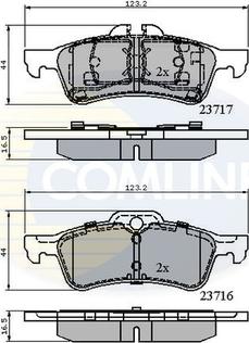 Comline CBP01317 - Bremžu uzliku kompl., Disku bremzes www.autospares.lv